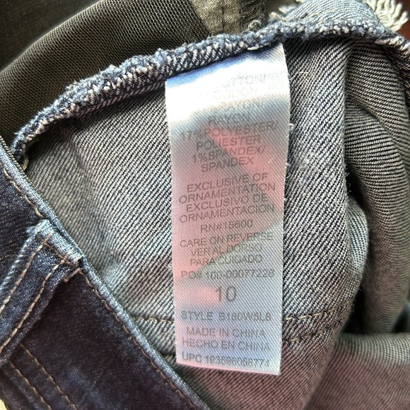 Democracy Ab Solutions Dark Cropped Zipper Detail Jeans sz 10 - Picture 7 of 7